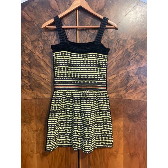 Vintage 90's M MISSONI Knitted Mini Dress Stretchy Size 44 Italy Fits XS - Picture 3 of 8
